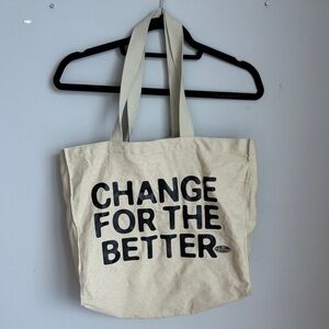 Eco-Friendly Canvas Tote - Beige